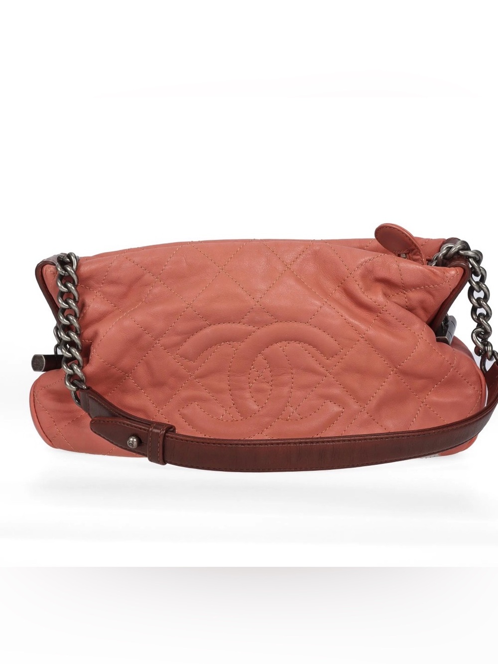 CHANEL Country Chic Shoulder Bag / Coral